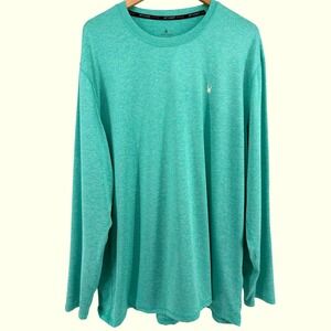 Spyder NEW Swim Men Rash Guard XL Teal Heather Long Slv UPF50+ Performance Shirt
